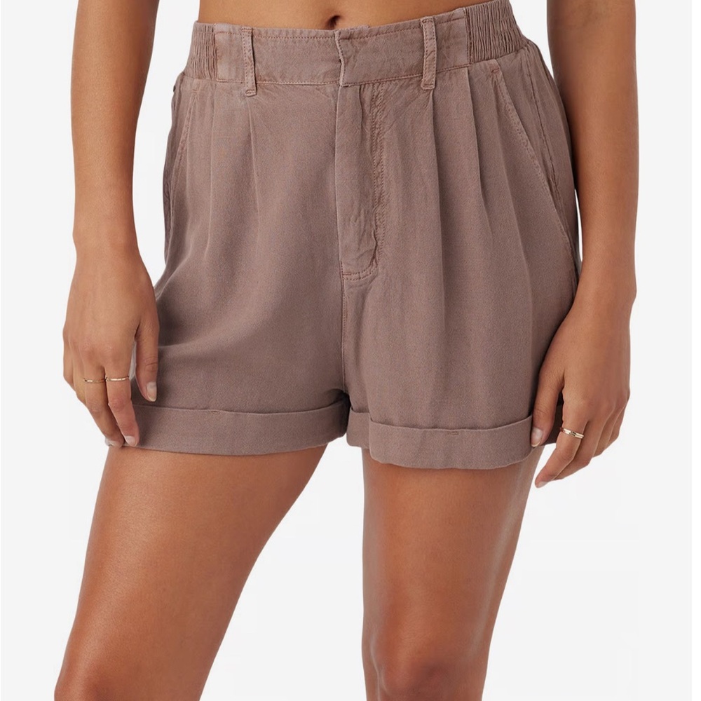 O'Neill Women's High Waist Brown Shorts